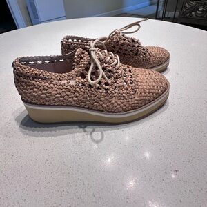 Donald Pliner Napoli Natural Woven Women's Platform Sneakers